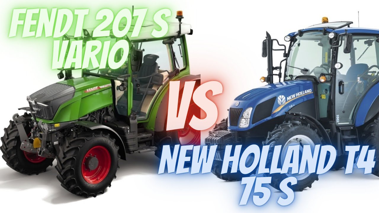 FENDT 207 S VS NEW HOLLAND T4 75 S #top #fendt  #newholland #tractor