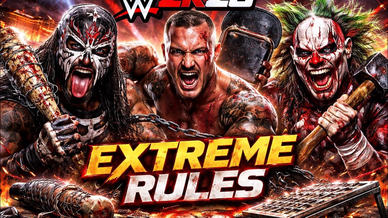 WWE2K26 Online Gameplay Psycho Clown vs Randy Orton vs Penta