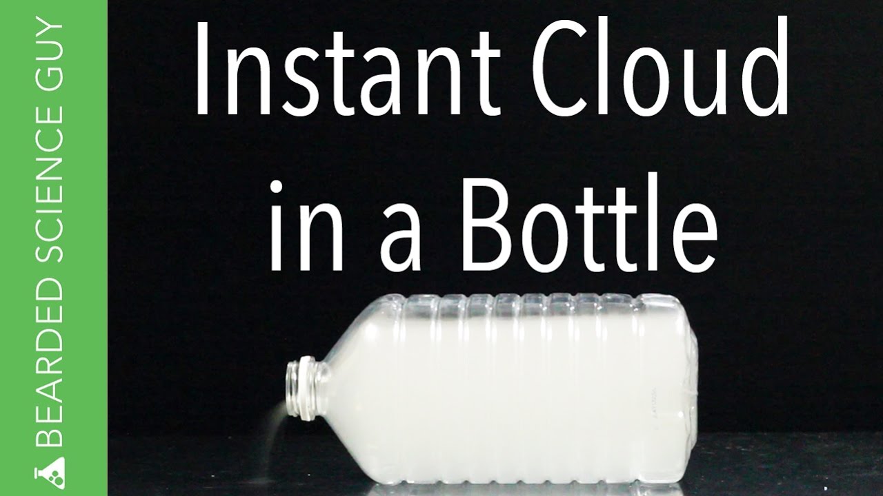 Instant Cloud in a Bottle Experiment (Chemistry)