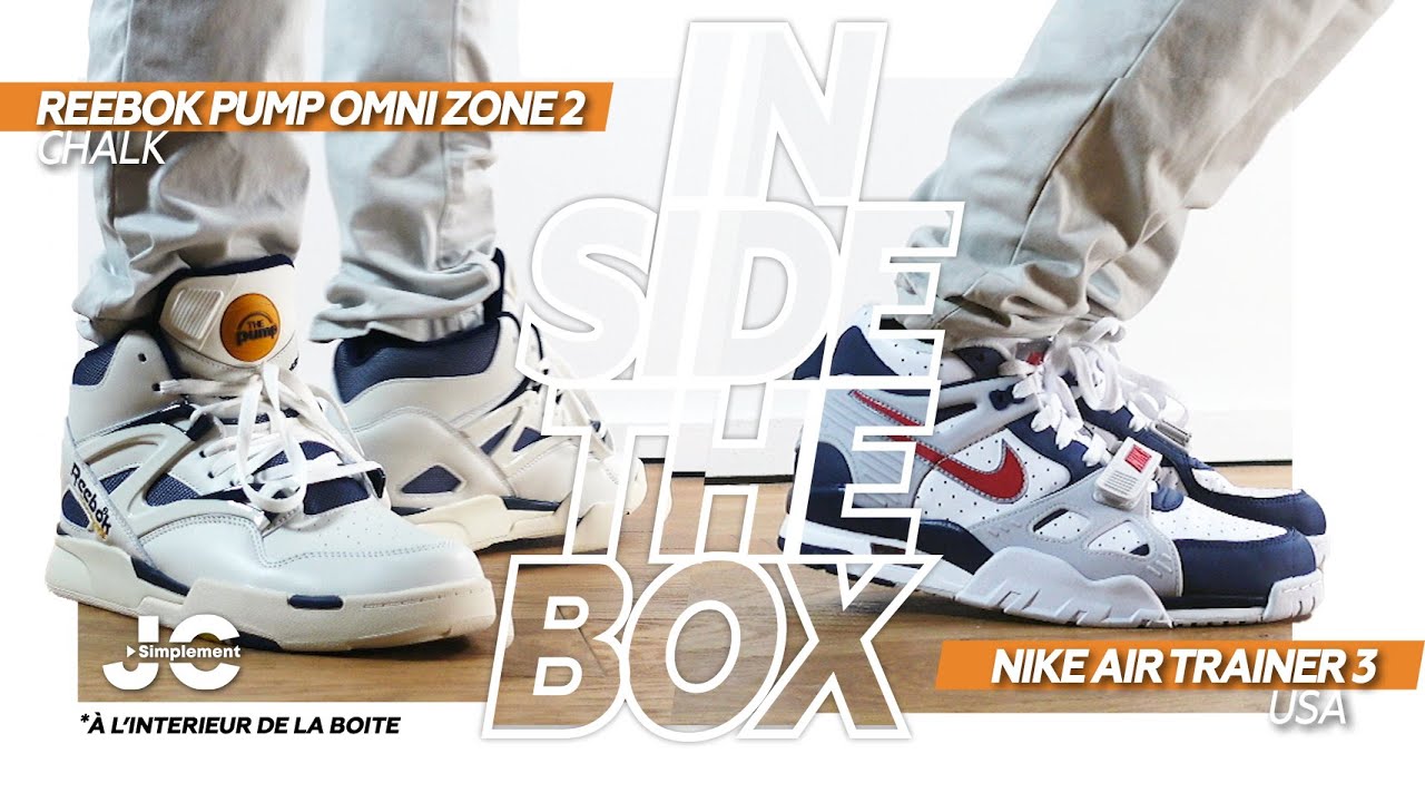 Spécial années 90 : Reebok Pump Omnizone & Nike Air Trainer 3