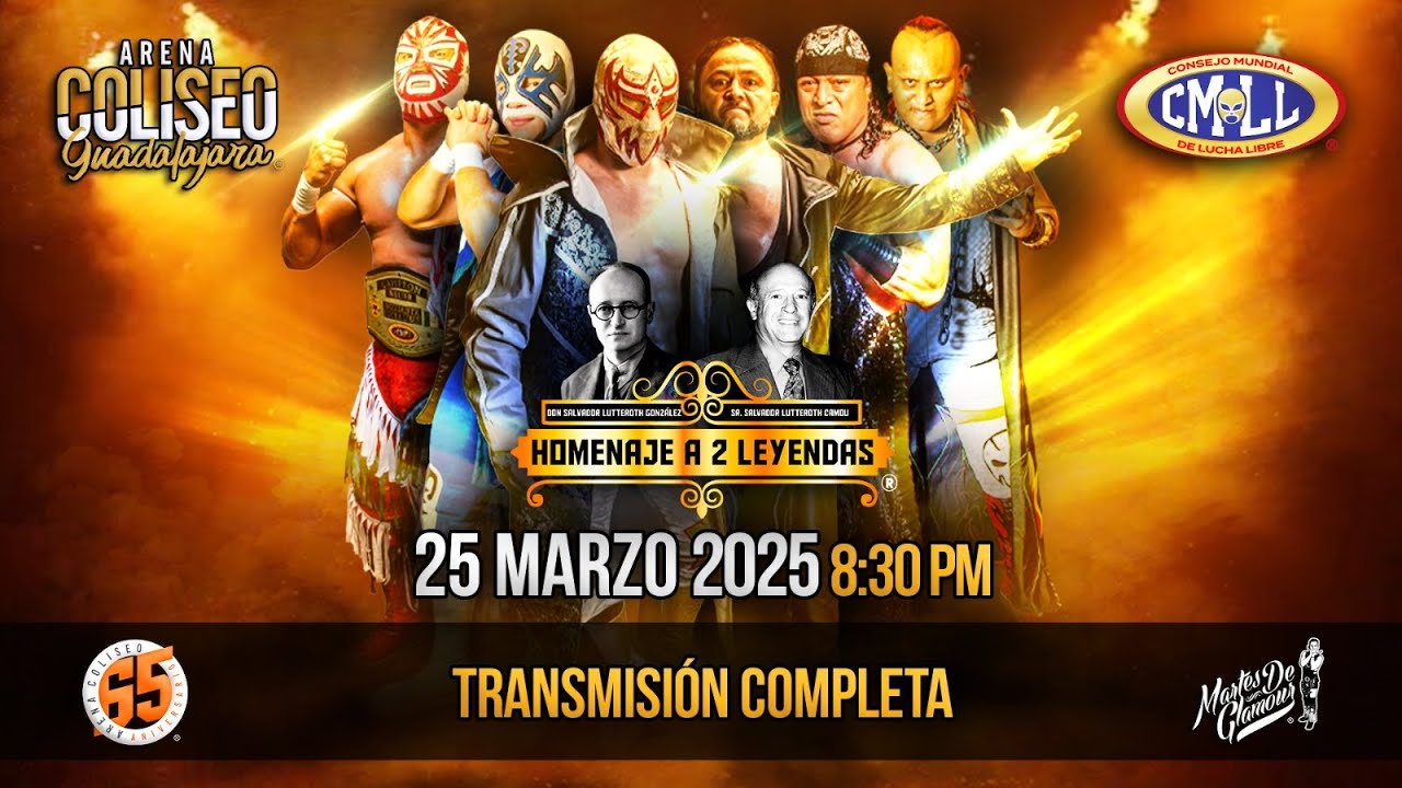 CMLL DESDE LA ARENA COLISEO DE GUADALAJARA: 25 DE MARZO 2025