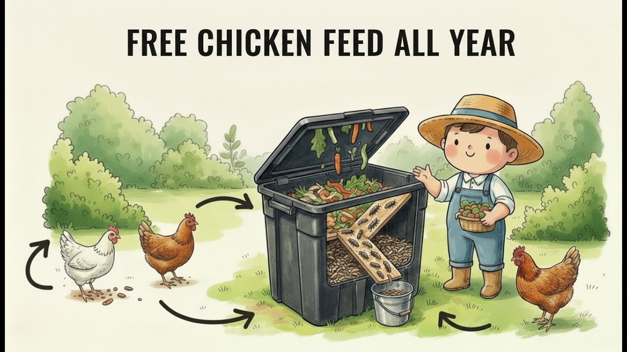Free Chicken Feed All Year: The Maggot Farm System That Keeps Your Flock Fed