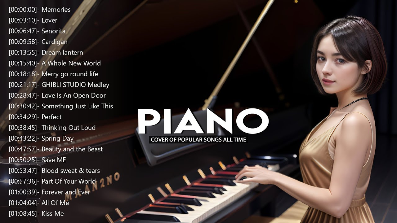 Top 30 Piano Covers of Popular Songs 2025 - Best Instrumental Music For Work, Study, Sleep