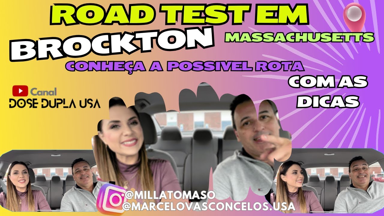 Road Test em Brockton - Massachusetts - conheça a possivel rota com as dicas