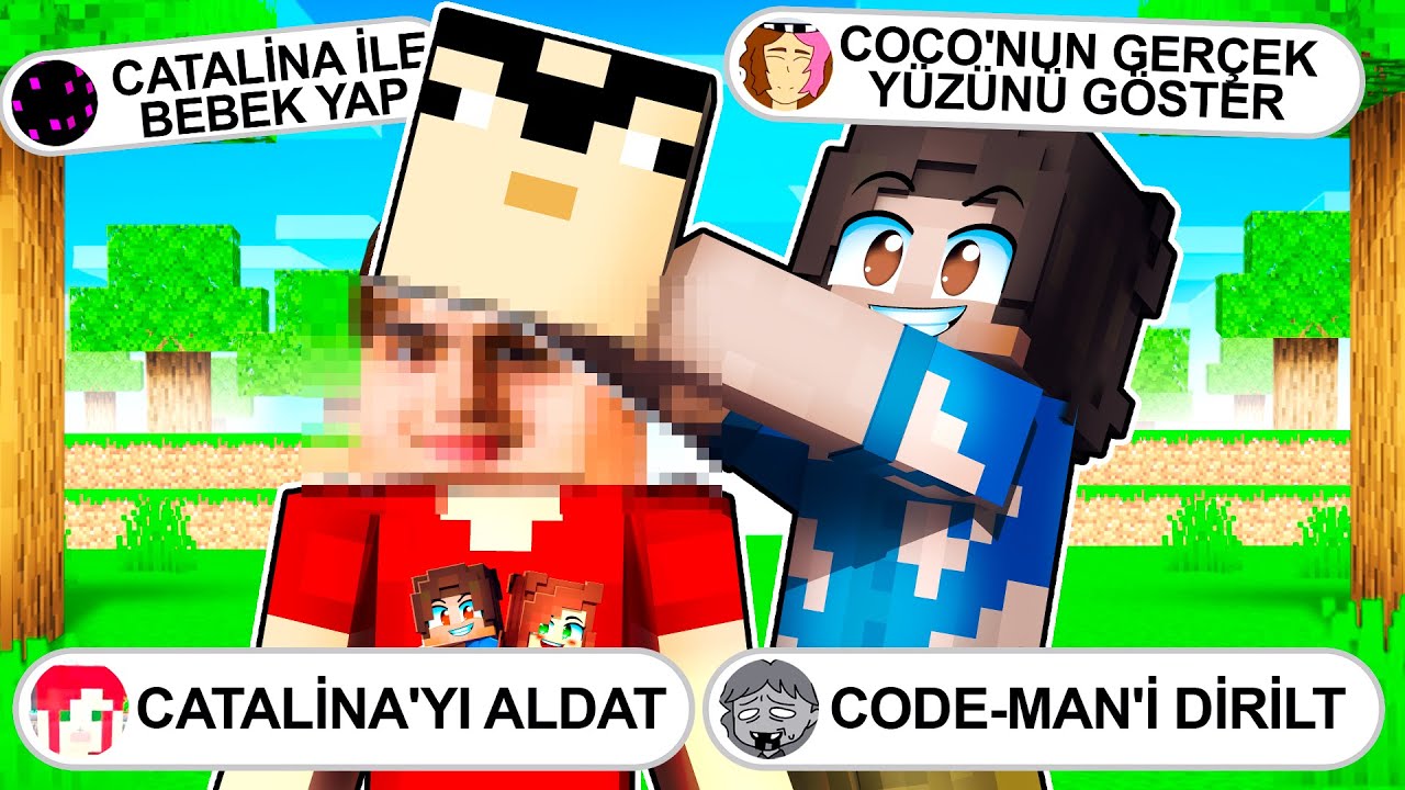 COCO'NUN GERÇEK YÜZÜ 😱 TAKİPÇİLERİM 1 GÜNÜMÜ YÖNETİYOR - Minecraft