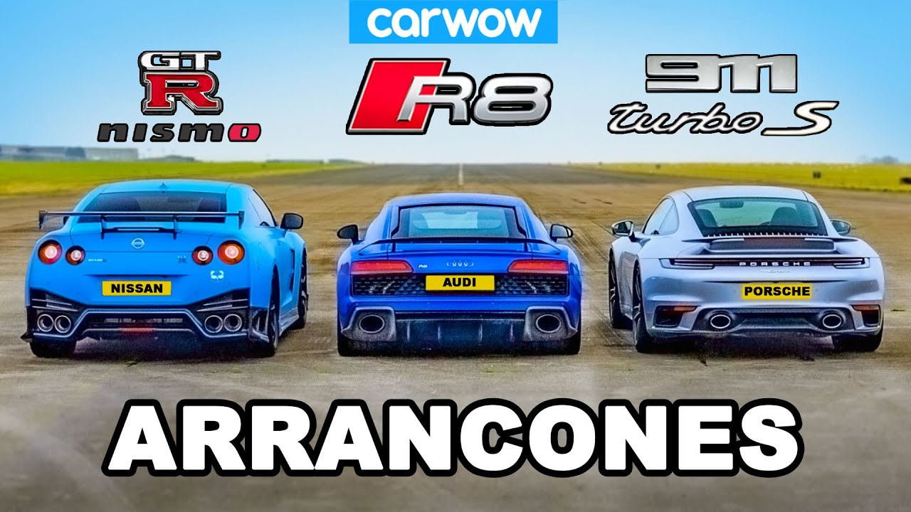 GT-R NISMO vs 911 Turbo S vs R8 - ARRANCONES