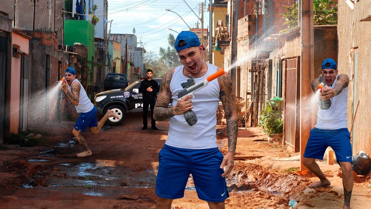 EMILIANO E A ARMA DE ÁGUA ELÉTRICA 