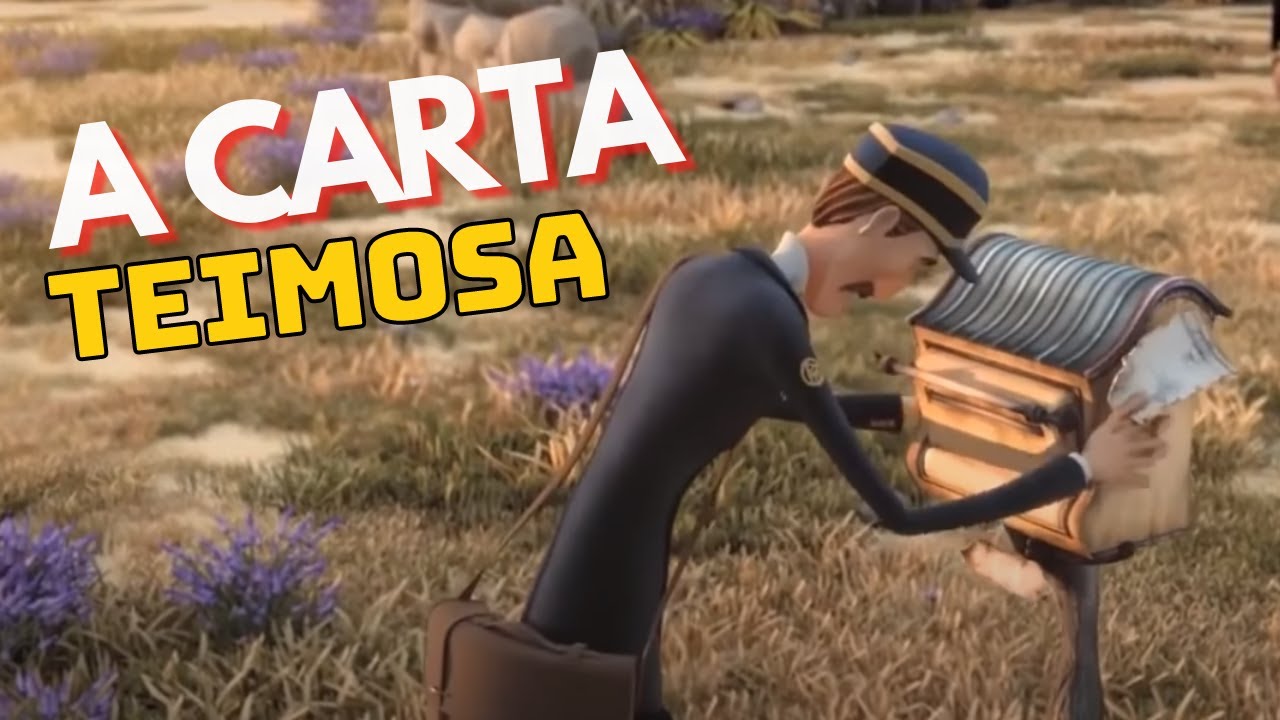 A Carta Teimosa, desenho aprendizado infantil, curta metragem, li&ccedil;&atilde;o de vida - By Michelle Galvante
