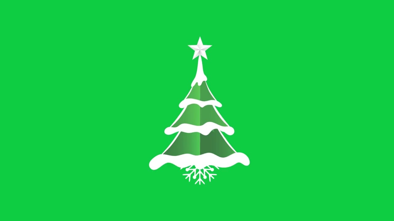 Merry Christmas Awesome Vector Design Animation | Green Screen