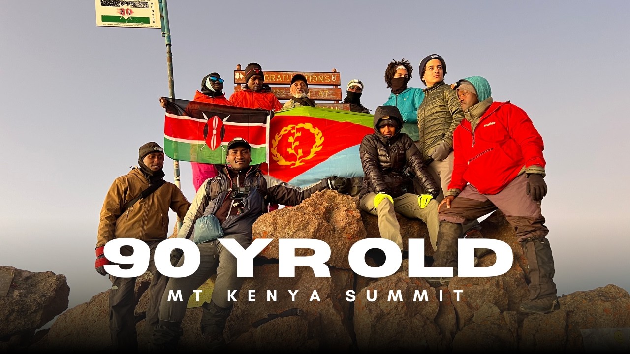 90-Year-Old Summits Point Lenana - Mt Kenya