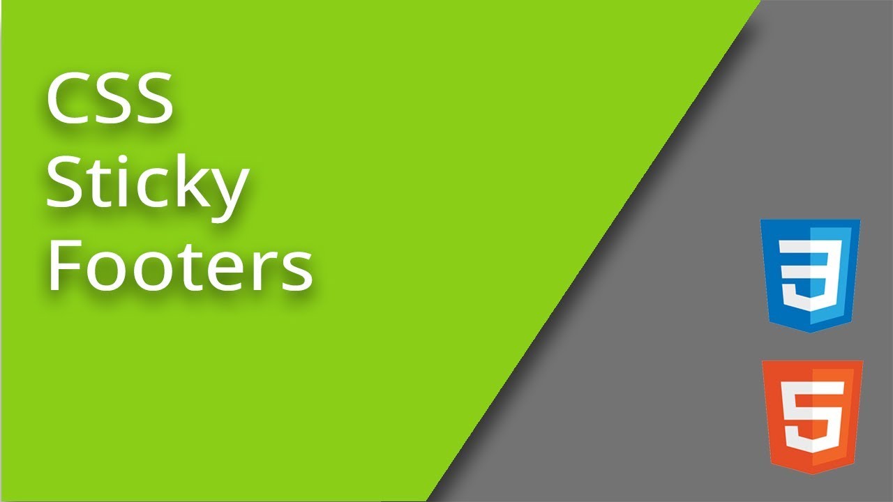 Sticky Footers with CSS
