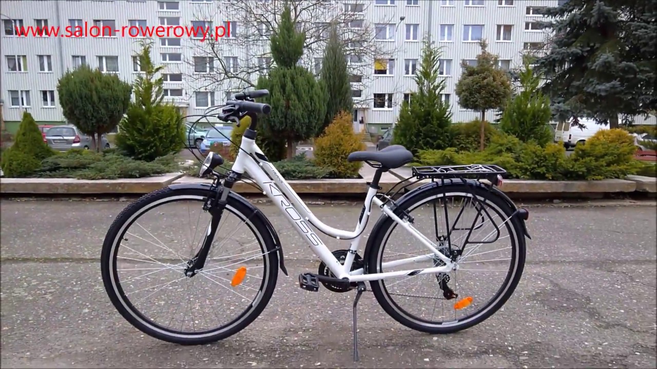 rower Kross Trans 1.0 2018 damski biały www.salon-rowerowy.pl