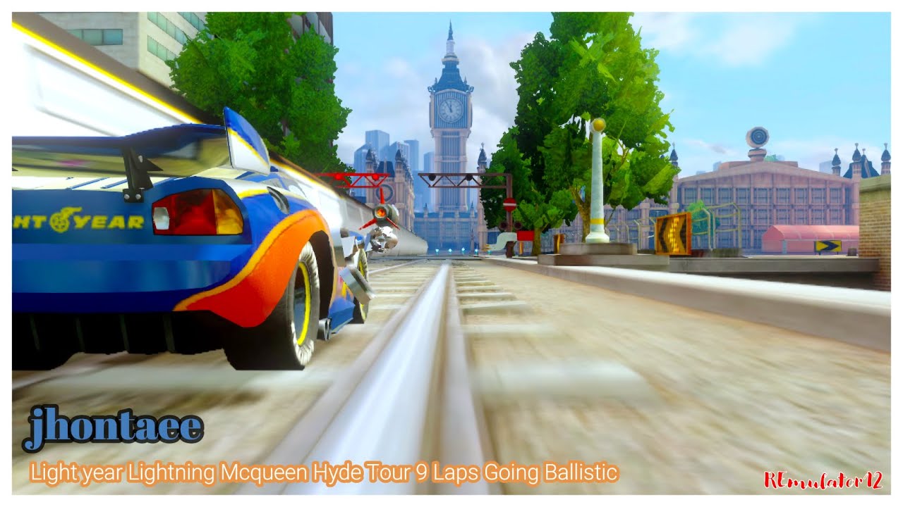 Cars 2 The Video Game | Lightyear Lightning - Battle Race (Going Ballistic) | Hyde Tour 9 Laps