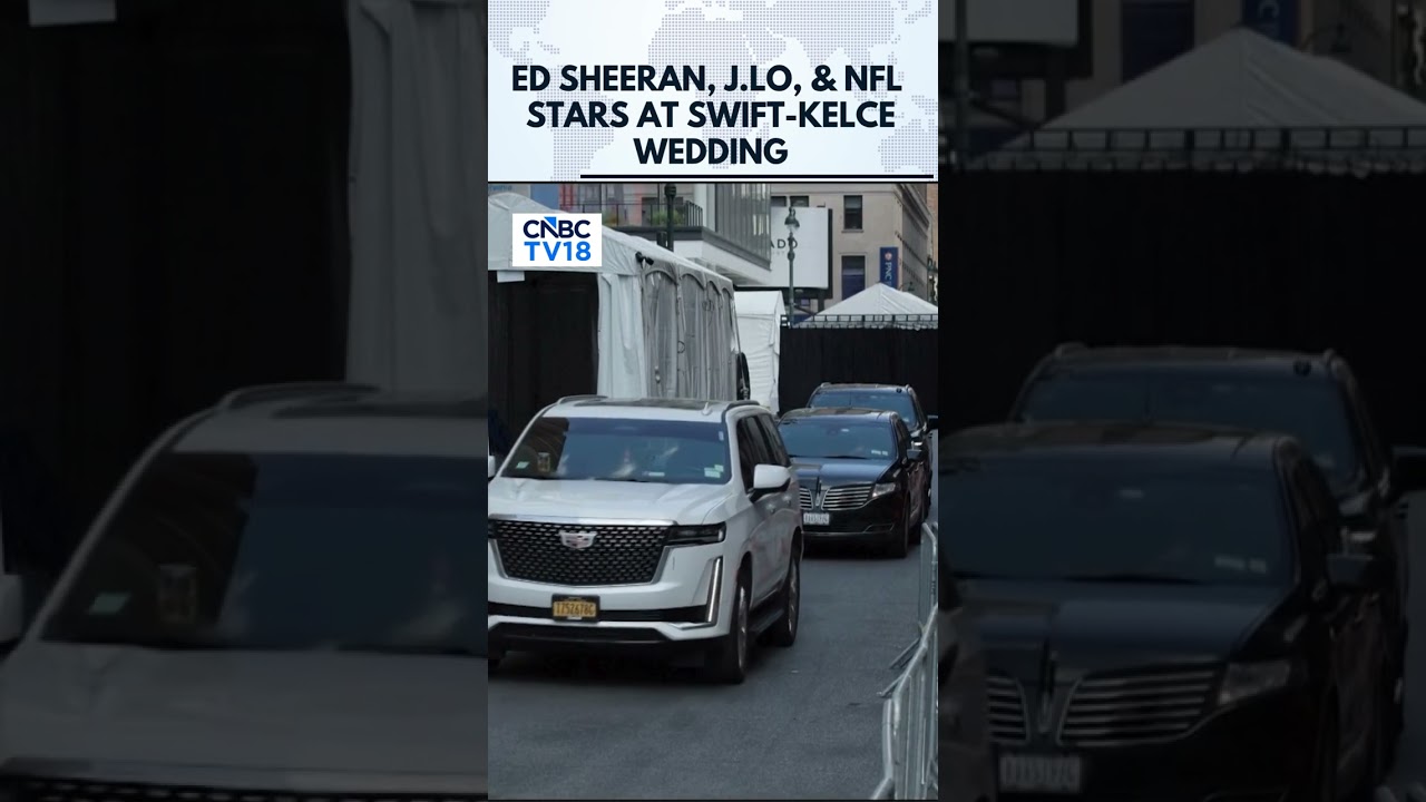 Swift-Kelce Wedding | Ed Sheeran, JLo & NFL Stars Arrive At Madison Square Garden | N18G