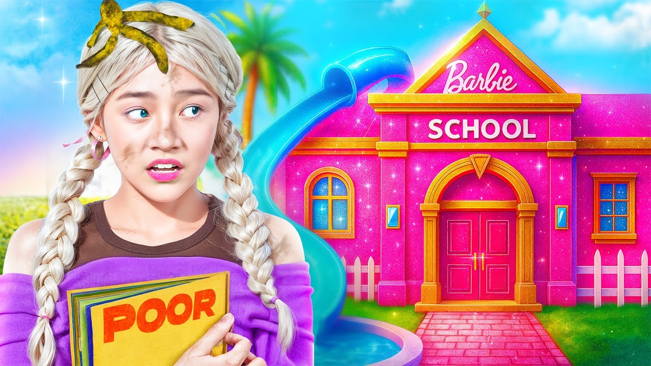 First Day Poor Barbie In Rich School! My New Friend Is A Giga Rich Student