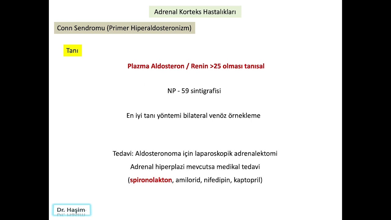 Conn Sendromu (Primer Hiperaldosteronizm)