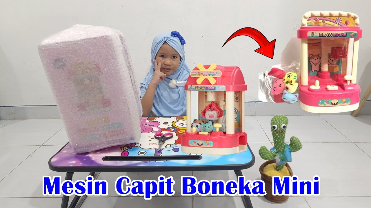 Seru! Main mesin Capi Boneka mini | Claw Game | Mini Doll Claw Machine