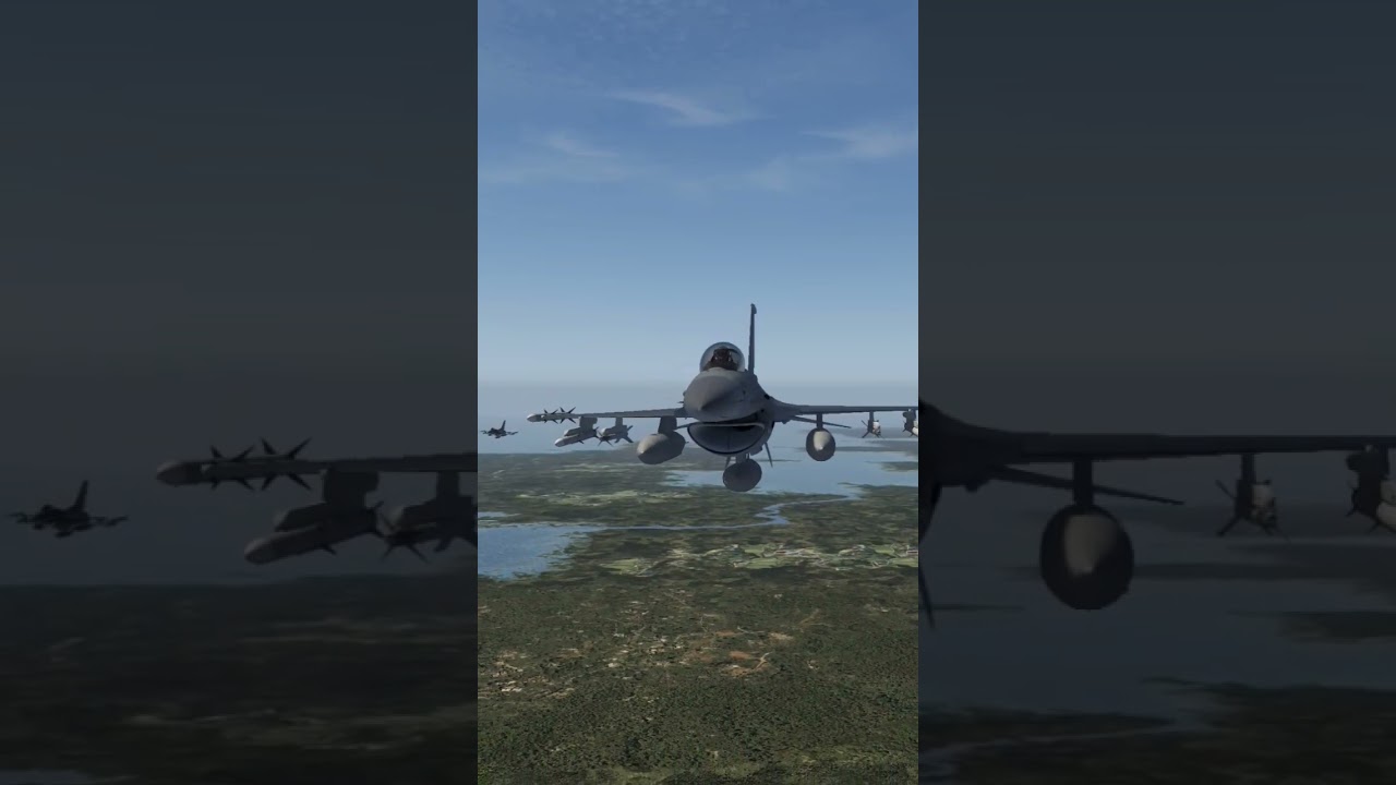 F-16 escorts hornet strike package