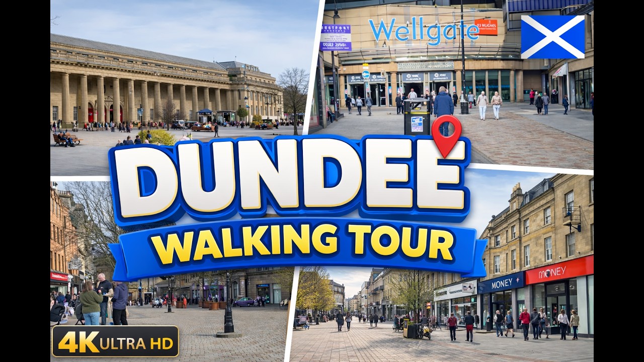 2026 | 4k Walking Tour Dundee Scotland | Overgate, Wellgate, Caird  Hall, McManus, Reform St. 