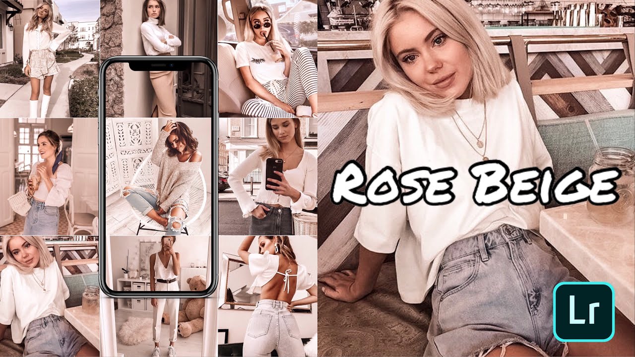 Photo Edit Lightroom Mobile: Step-by-Step Rose Beige Tutorial  