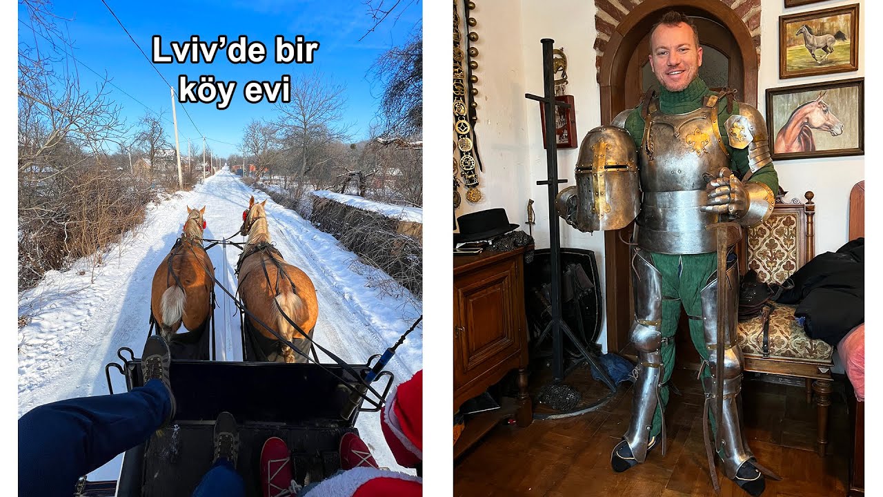 Ukrayna Lviv'de Köy Evine Misafir Oldum