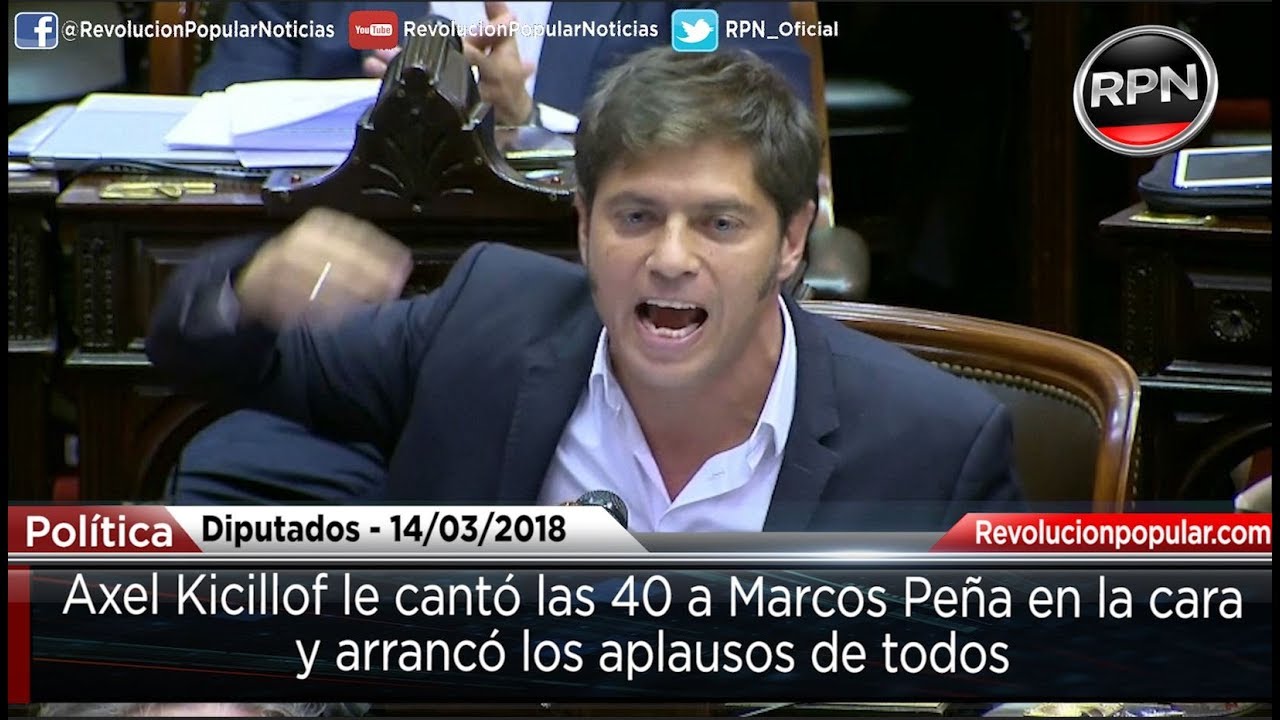 Axel Kicillof cruzó a Marcos Peña en la cámara de diputados y arrancó los aplausos de todos