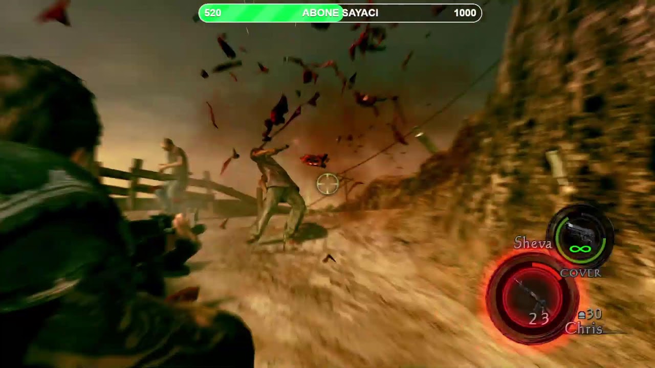 Tek oturuşta baştan sona bütün oyunu bitiriyoruz! - Resident Evil5 Veteran difficulty @Ardeonn_A4R1 