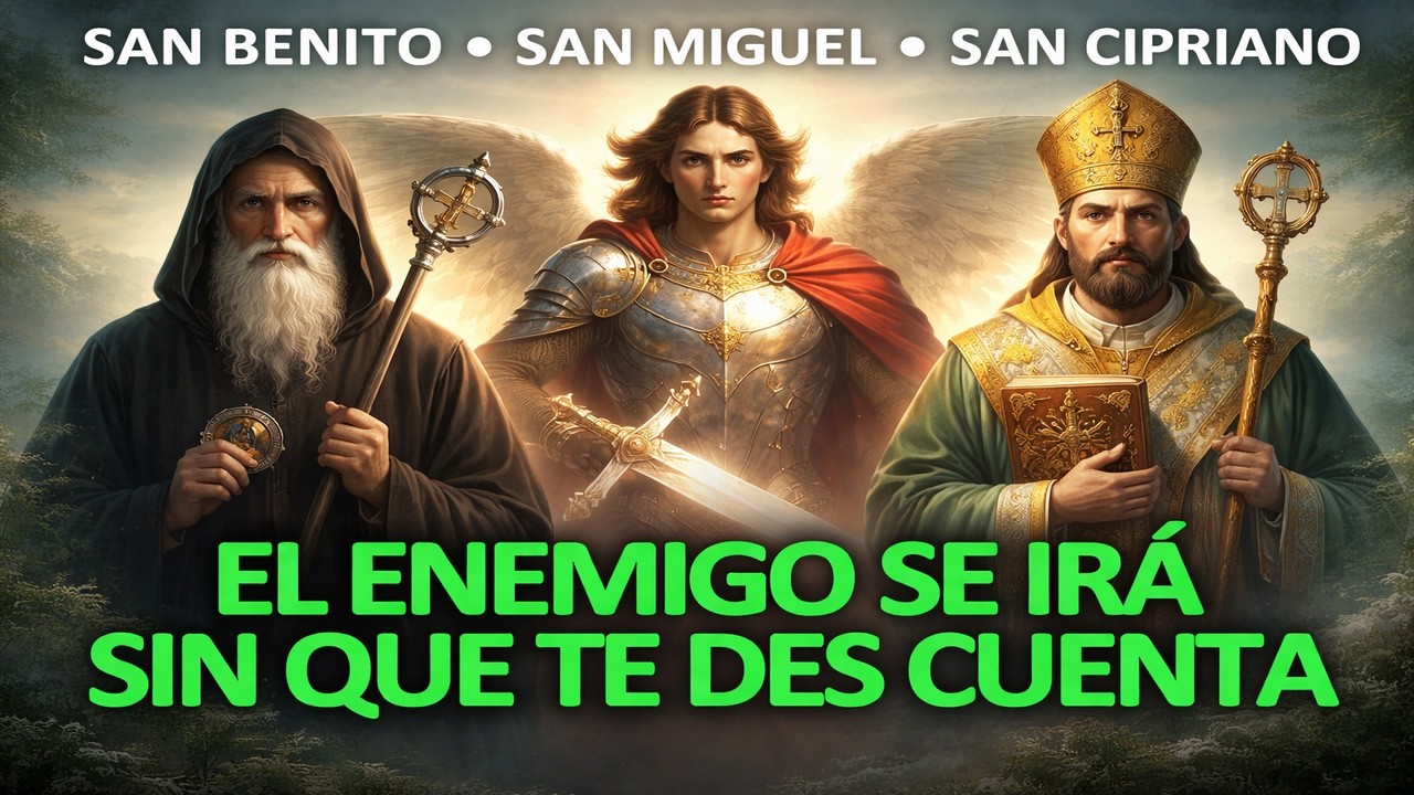 🔴 ORACIÓN PARA ROMPER MALDICIONES: Y ALEJAR A LOS ENEMIGOS - SAN BENITO, SAN MIGUEL, Y SAN CIPRIANO!