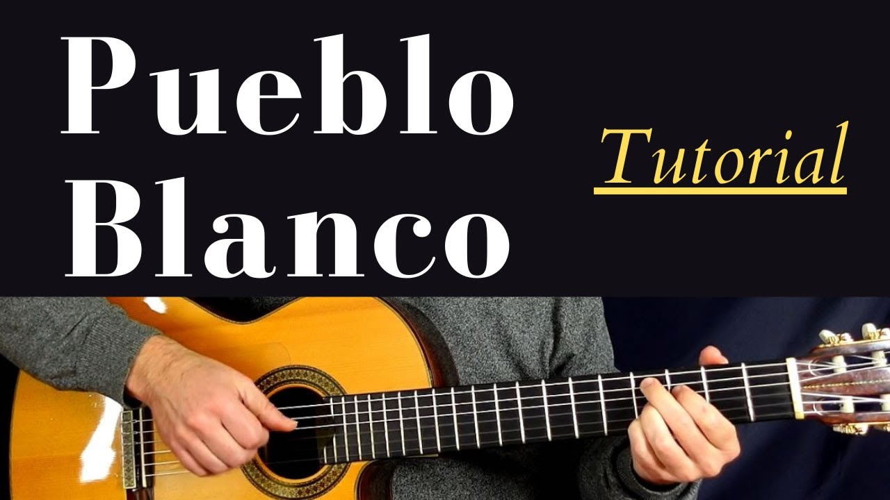⚪ TUTORIAL en Guitarra  PUEBLO BLANCO 🎸  SERRAT ¡Cómo tocar? 🎵 Acordes, ritmos, letra