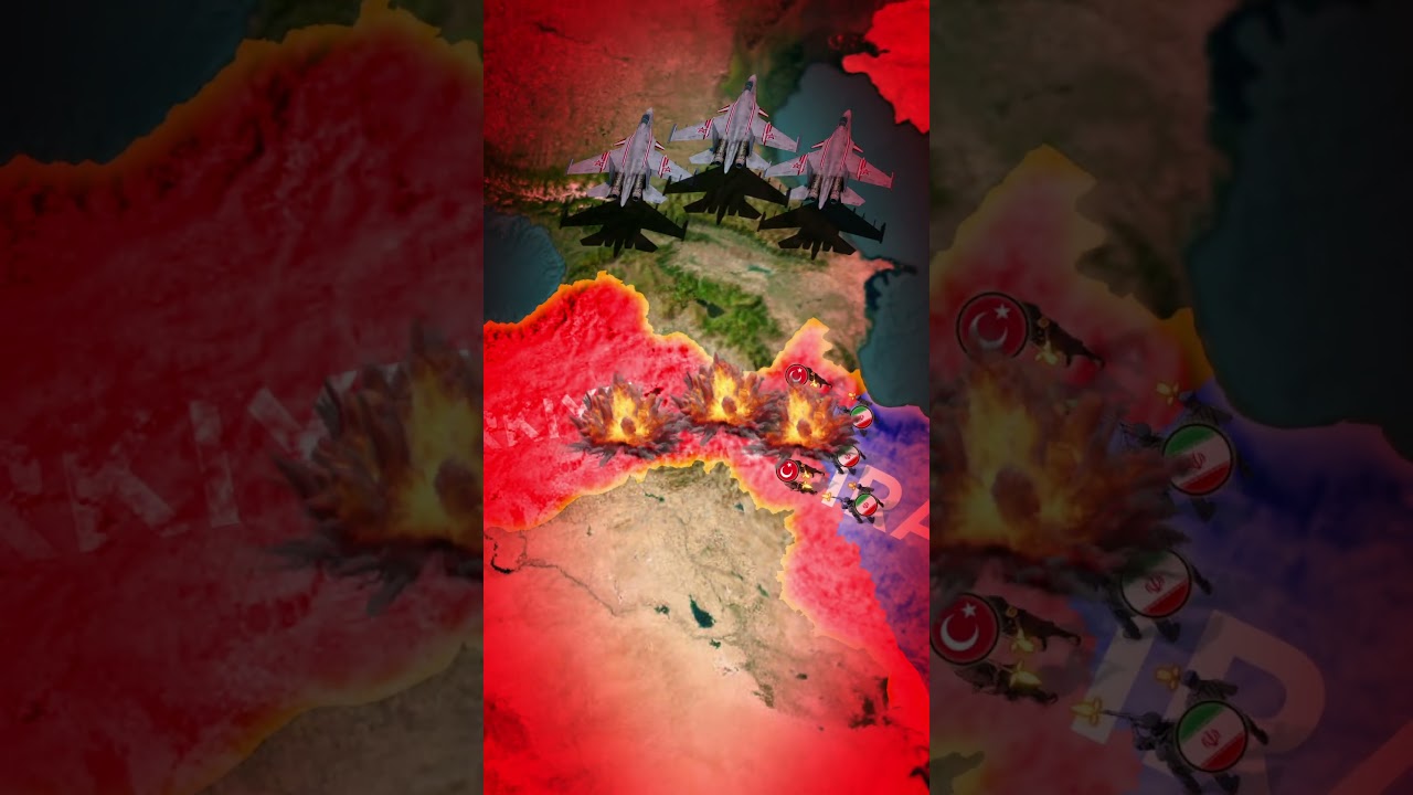 Turkey vs iran⚔️😡(Countries & Their Enemies)