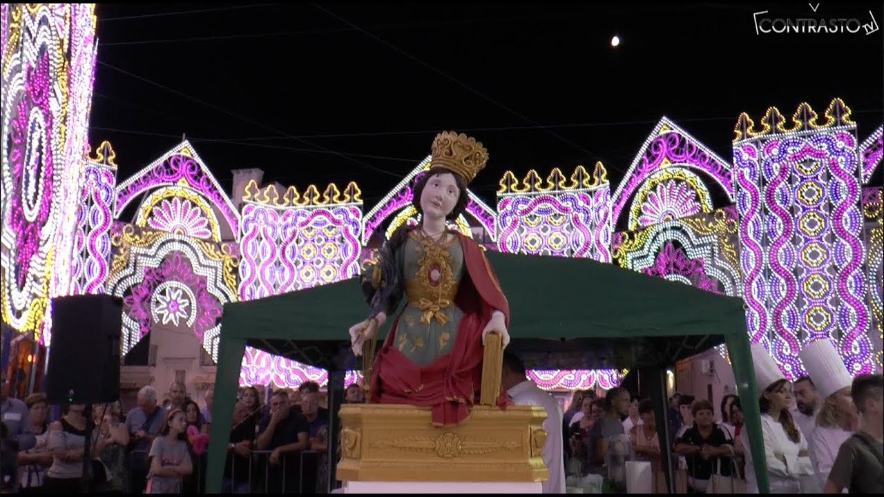 Carinaro, torta di Sant'Eufemia in piazza Trieste (08.09.19)