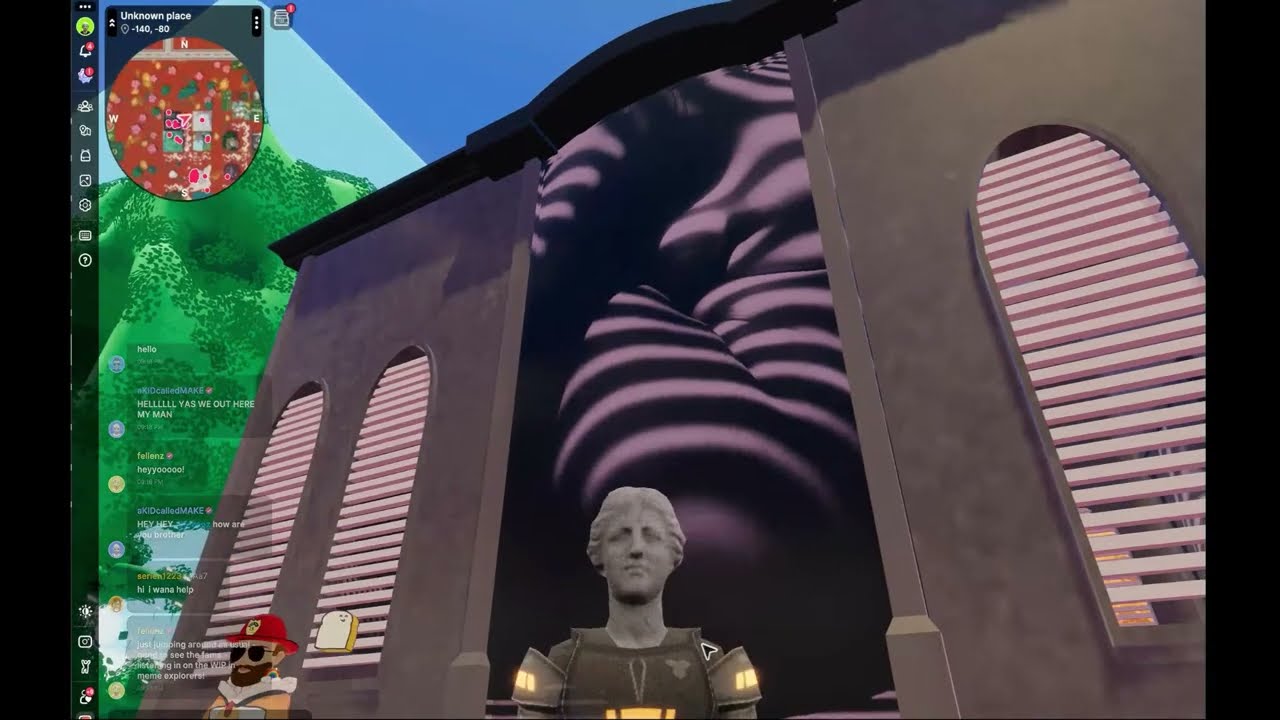 The WIP Meetup 09/25/2025 Raw Footage ft @decentraland_foundation Art Week w/ Bay Backner