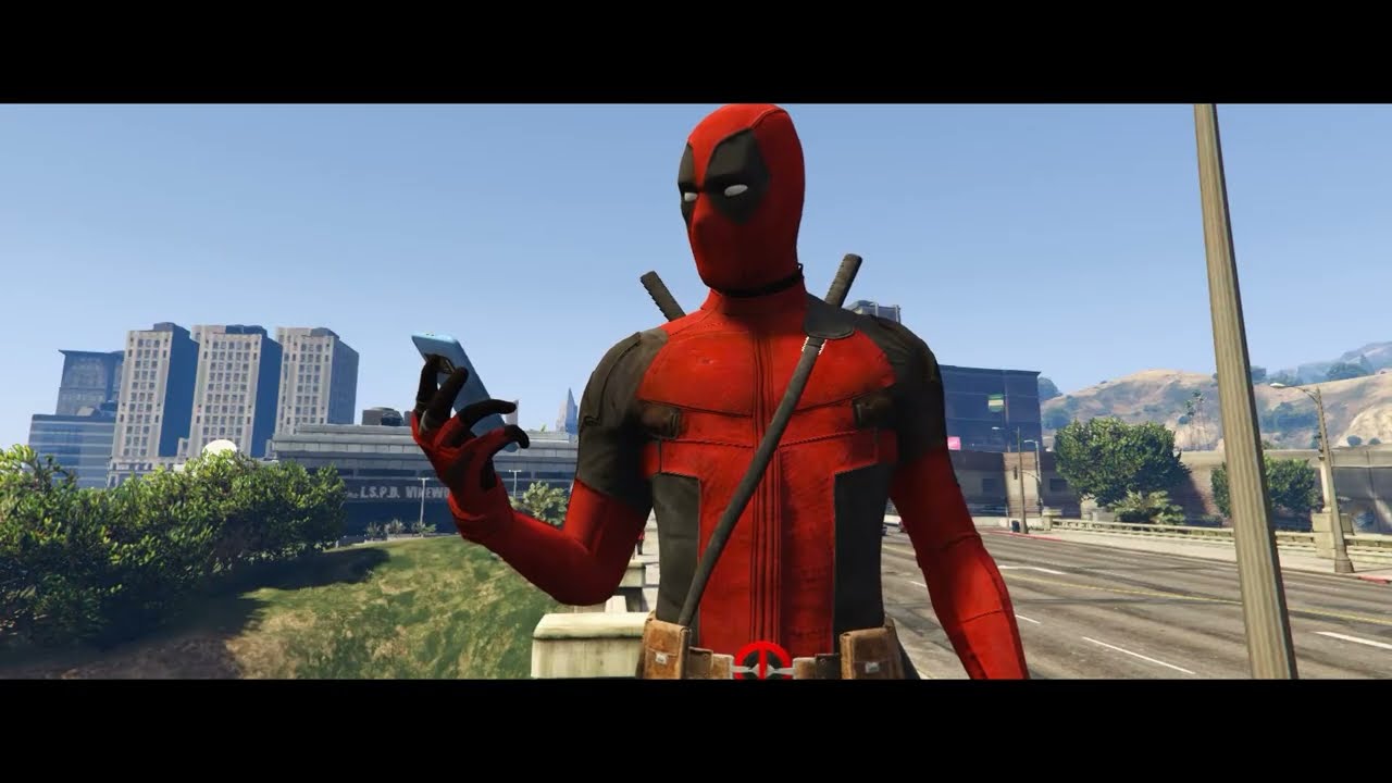 Friendly neighborhood Deadpool takes over GTA5 