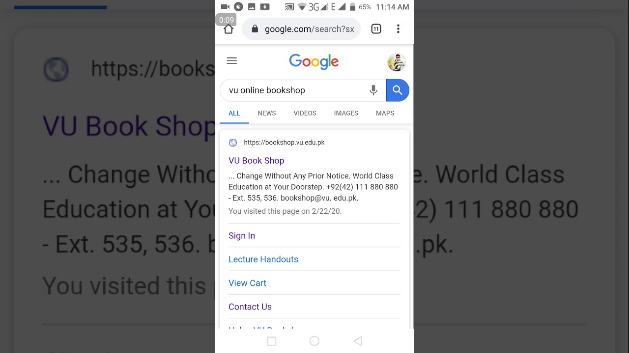 How to order books from VU online bookshop 2020