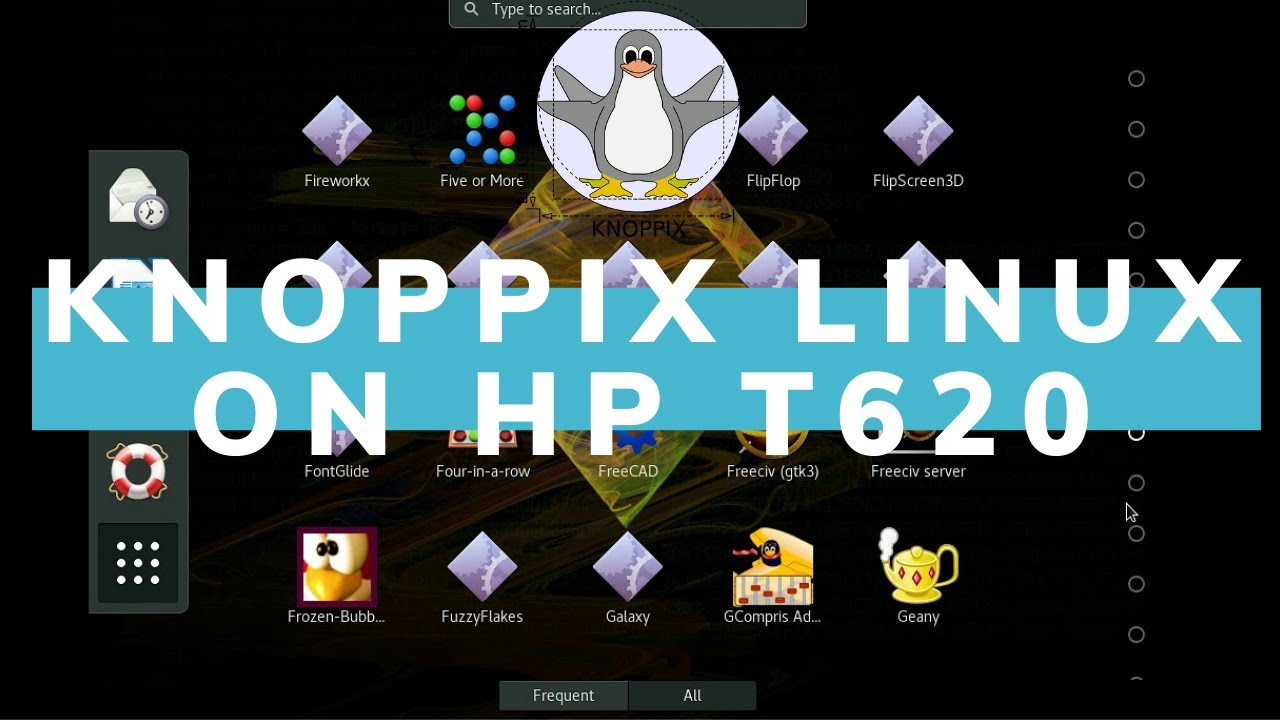 Run Knoppix Linux From USB Drive on HP ThinClient T620