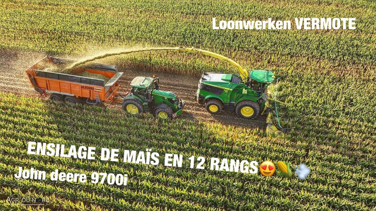 Magnifique ensilage de maïs 🌽😍💨 John deere 9700i en 12 Rangs 🦌 / VERMOTE