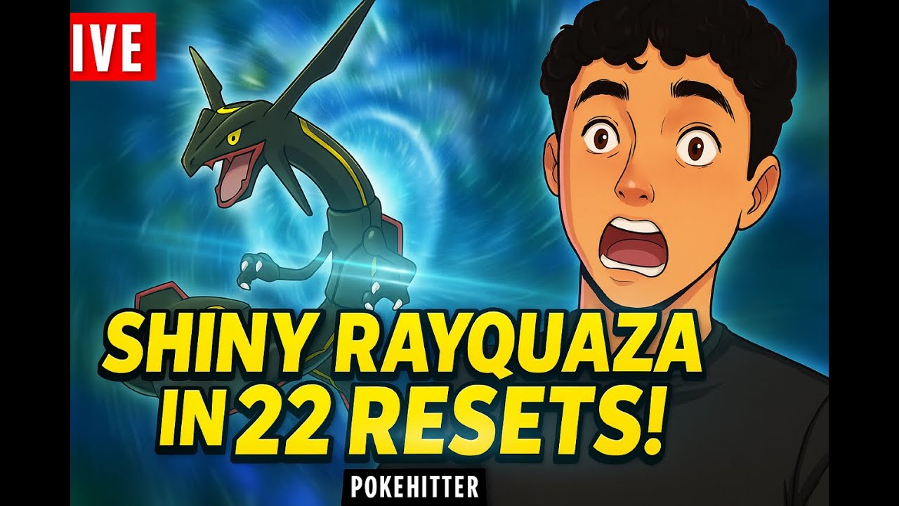 (LIVE) I Found SHINY RAYQUAZA in ONLY 22 RESETS!  | Pokémon Ultra Sun & Moon