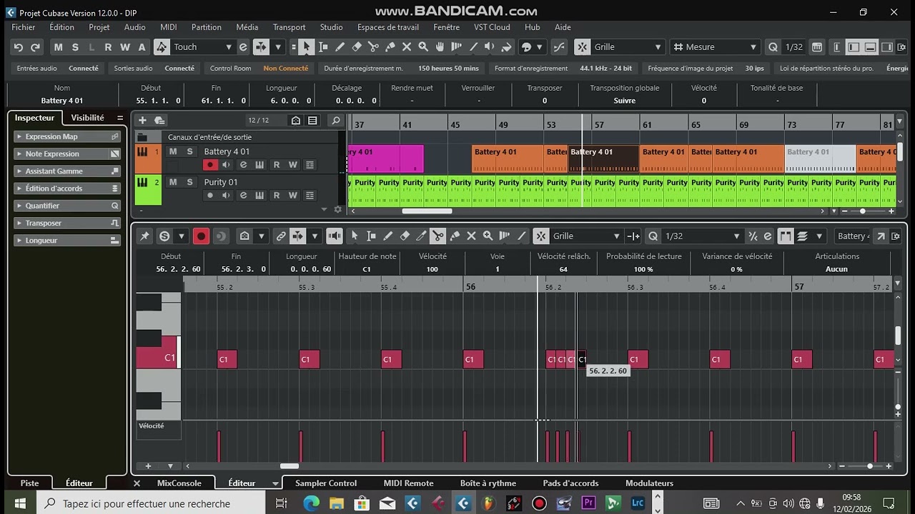 Afro décalé sur cubase 14 