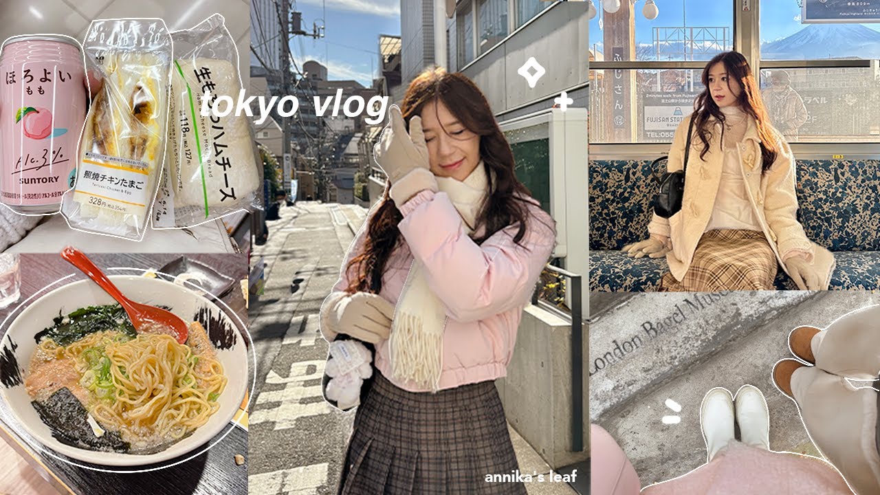 TOKYO VLOG🍡 winter in japan, lots of food, mt.fuji fail, shibuya & omotesando, holiday gift shopping
