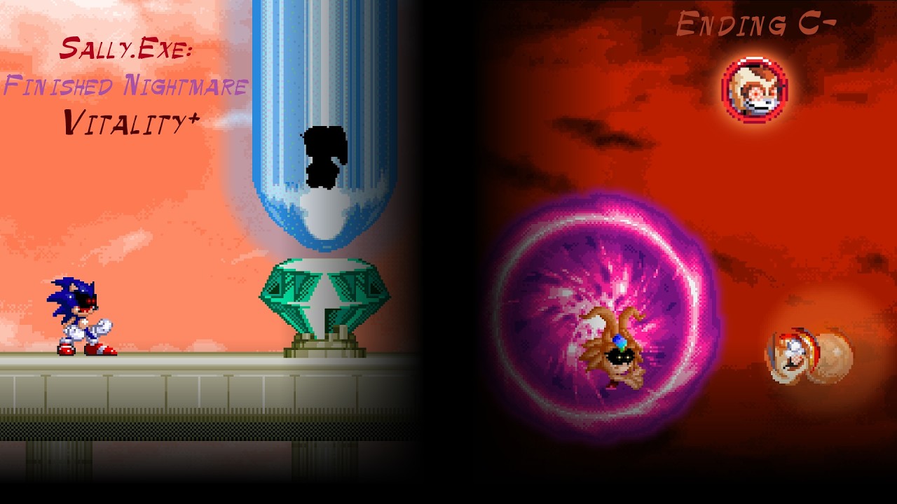 Ending C- (Vitality+ Difficulty) - Sally.Exe Finished Nightmare
