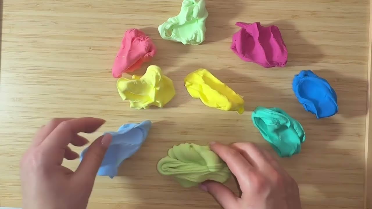ASMR Unpacking Plasticine | Satisfying Clay Sounds
