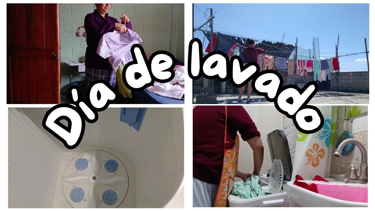 Un día de lavado 🧺 | Rutina real en casa
