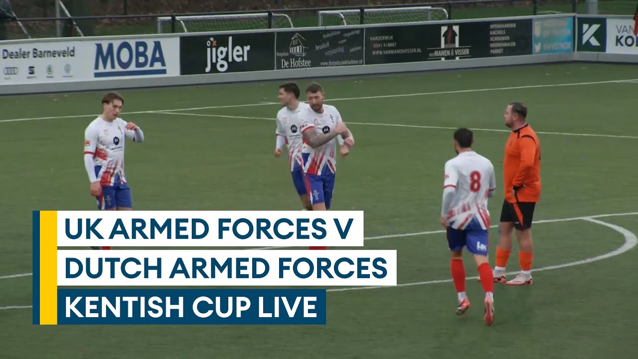 In full: UK Armed Forces v Dutch Armed Forces | Kentish Cup 2025 | Can UKAF win tournament opener?