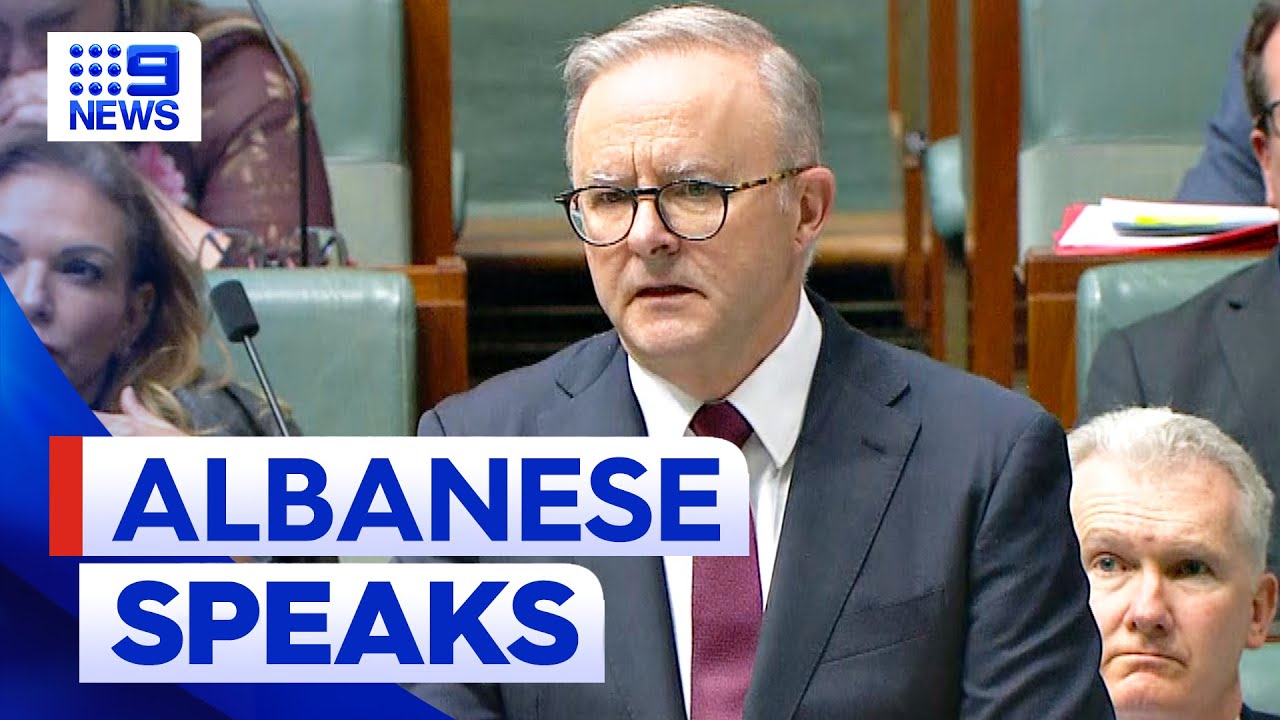 Prime Minister Anthony Albanese on Israel-Hamas war | 9 News Australia