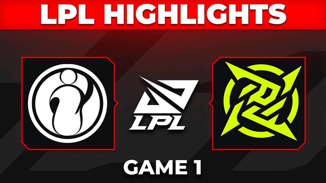 IG vs NIP Highlights Game 1 | LPL 2026 Playoffs | Invictus Gaming vs Ninjas in Pyjamas