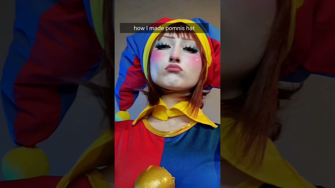 my DIY Pomni hat! #cosplay #amazingdigitalcircus #pomni
