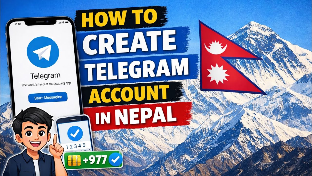 Telegram Account Create & Login In Nepal