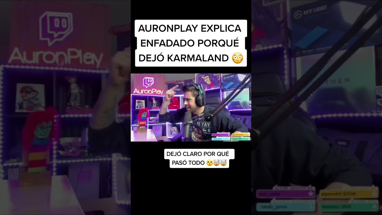 Auron sobre porque dej&oacute; karmaland #auron #auronplay #karmaland