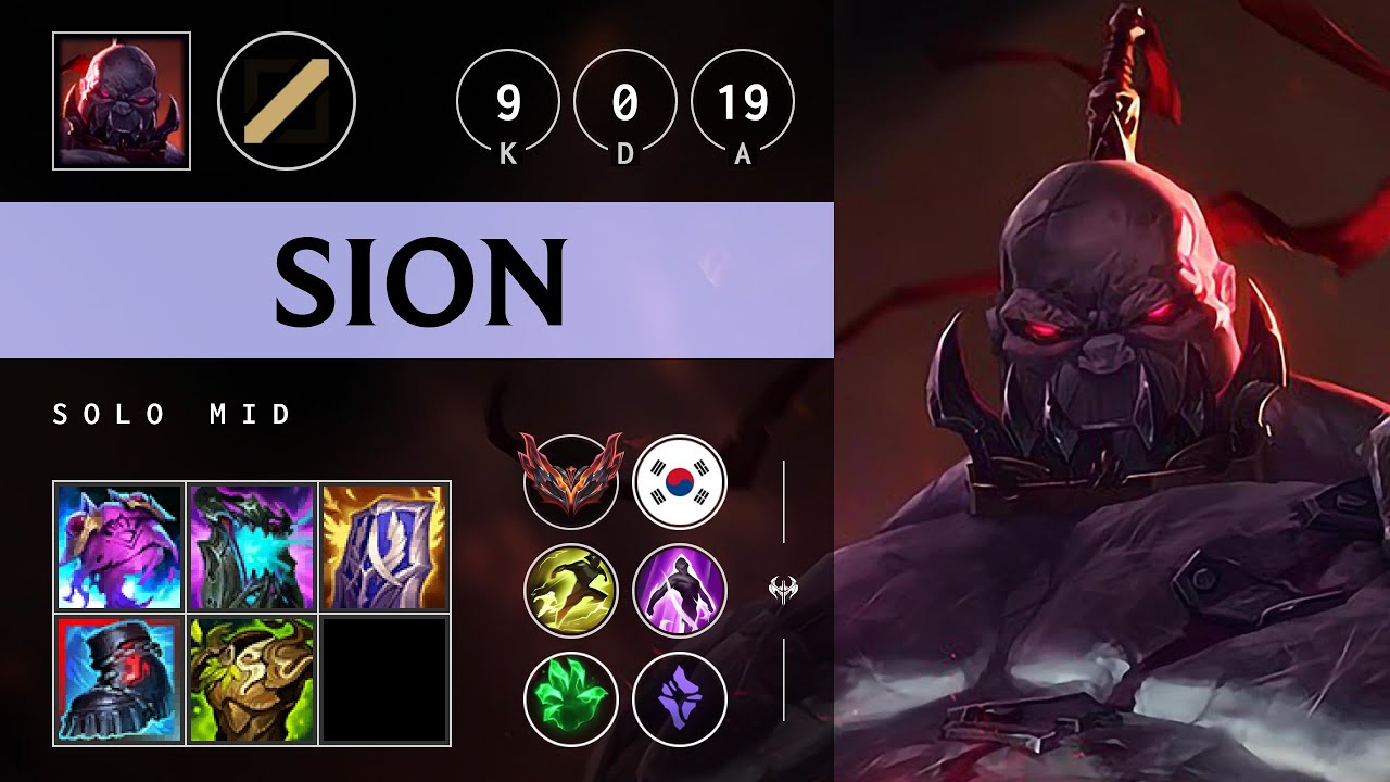 Sion Mid vs Ryze - KR Grandmaster Patch 25.16