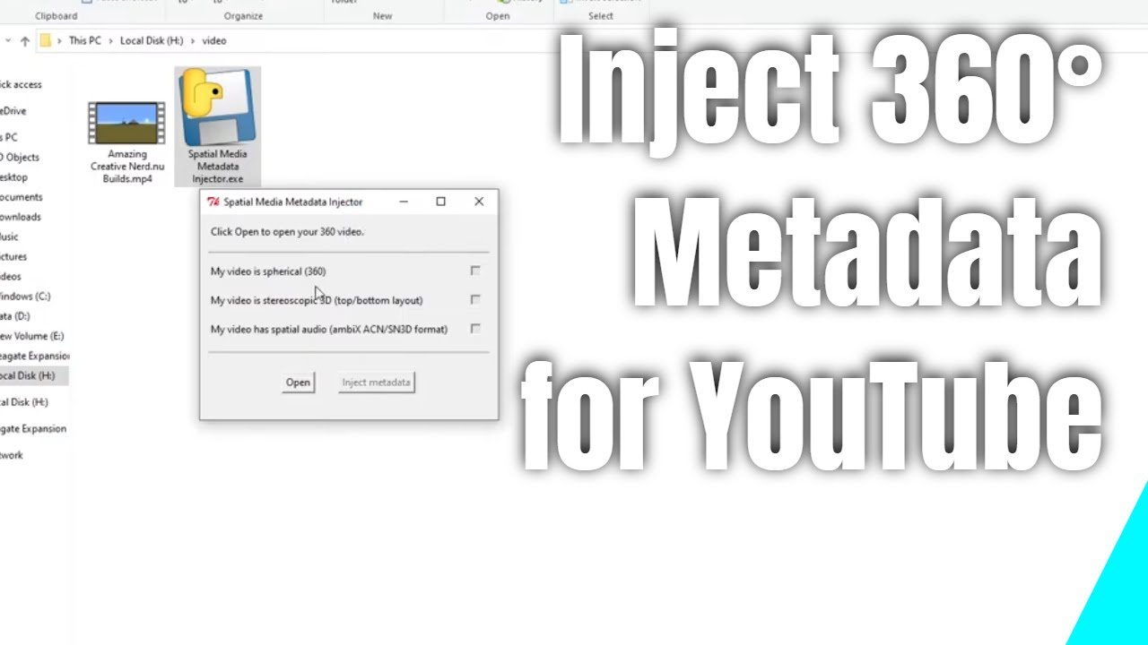 How to Inject 360° Metadata Into Videos With Google's Spatial Media Metadata Injector Tool